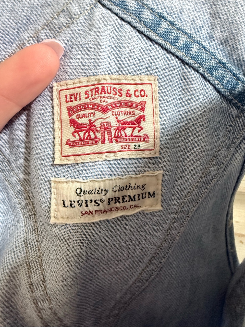 Levi's Light Blue Denim Women's Overalls - Picture 2 of 7